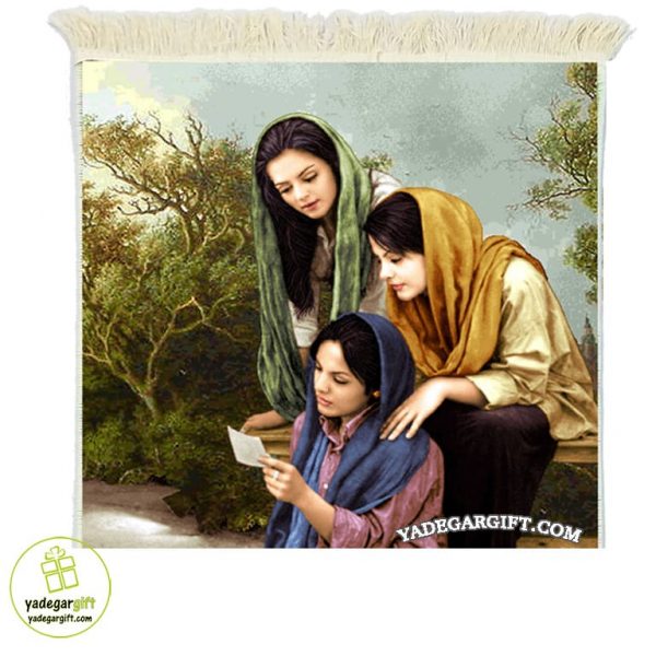 تابلو فرش ماشینی طرح آثار ایرانی دختران آفتاب کد 1041