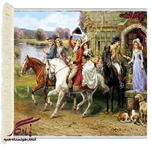 تابلوفرش طرح فرانسوی بدرقه مهمانی کد f2-1