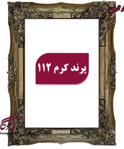 قاب چوبی تابلو فرش پرند کرم - یادگار گیفت