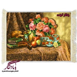 تابلوفرش گل و گیتار کد g163