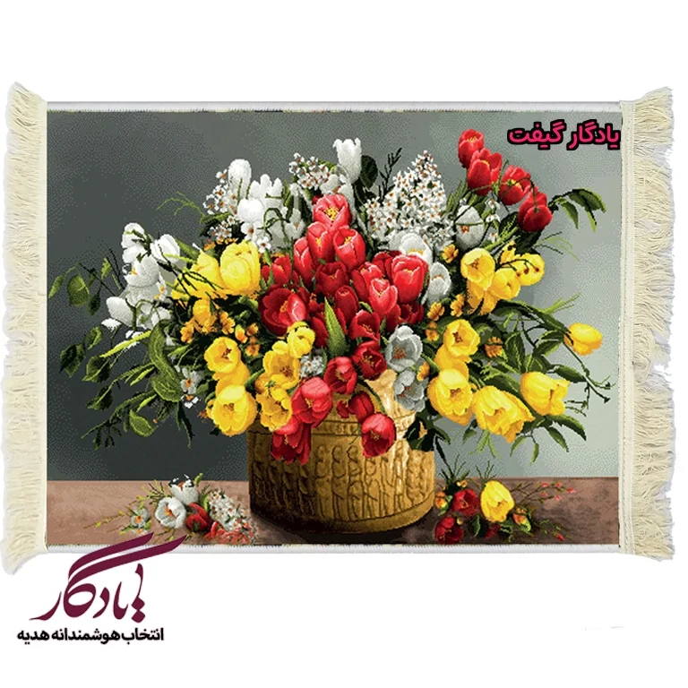 تابلوفرش طرح گلدان هخامنشی کد g164 - یادگار گیفت