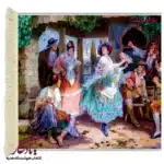 تابلو فرش رقص عاشقی کد i16-1