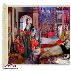 تابلو فرش ملکه حرمسرا کد i17-1