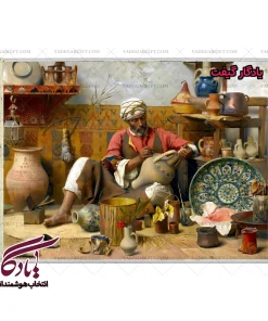 تابلو فرش ایرانی کوزه گر پارسی کد i28 - یادگار گیفت