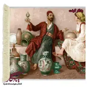 تابلوفرش کوزه گر و بانو کد f21-1