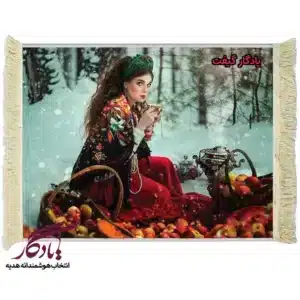 تابلو فرش ماشینی دختر روس کد d5