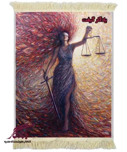 تابلو فرش مدرن طرح الهه نمسیس کد md03 - یادگار گیفت