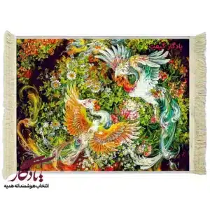 تابلو فرش مینیاتور ققنوس کد mi02
