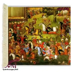 تابلوفرش ایرانی طرح نبرد چالدران کد i50-1