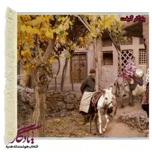 تابلوفرش ایرانی طرح کوچه های ابیانه کد i46-1