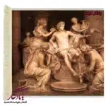 تابلوفرش ماشینی طرح تندیس خلقت آدم کد t06-1