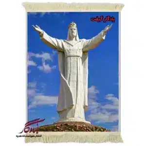 تابلو فرش ماشینی طرح تندیس عیسی مسیح کد t14