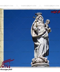 تابلو فرش ماشینی طرح تندیس مادر و فرزند کد t07 - یادگار گیفت
