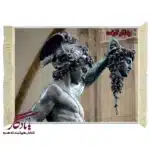 تابلو فرش ماشینی طرح تندیس پرسئوس و مدوسا کد t09