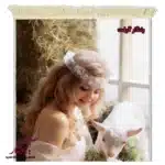 تابلوفرش ماشینی طرح دوشیزه و قندک کد d26-1