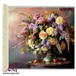 تابلوفرش ماشینی طرح گل انگشتانه و رز کد g15-1