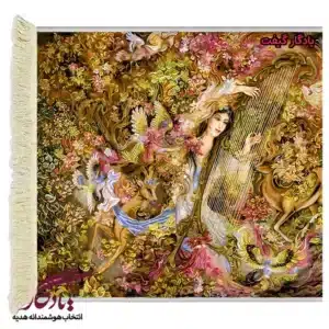تابلوفرش مینیاتور طرح آوای عشق کد mi13-1