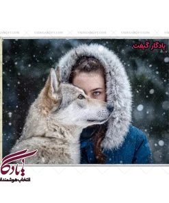 تابلو فرش ماشینی طرح دوشیزه ملکه دره گرگ ها کد d20 | یادگار گیفت
