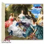تابلو فرش طرح فرانسوی ندیمه های ملکه کد F27-1