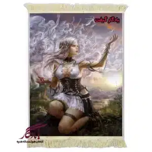 تابلو فرش ماشینی طرح دوشیزه افسانه ای2 کد d40