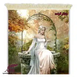 تابلو فرش ماشینی طرح دوشیزه اندوه یار کد d46-1