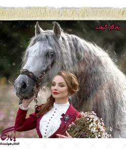 تابلو فرش ماشینی طرح دوشیزه بانوی روس کد d41 | یادگار گیفت