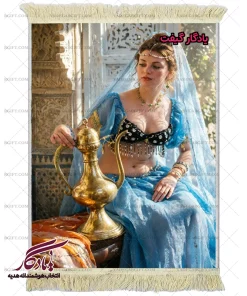 تابلو فرش ماشینی طرح دوشیزه در حرمسرا کد d51 | یادگار گیفت