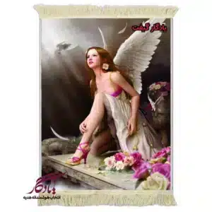 تابلو فرش ماشینی طرح دوشیزه شهبال کد d45