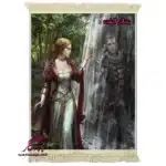 تابلو فرش ماشینی طرح دوشیزه نقش خیال کد d36