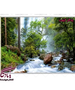 تابلو فرش ماشینی طرح منظره آبشارهای تایلند کد m43 - یادگار گیفت