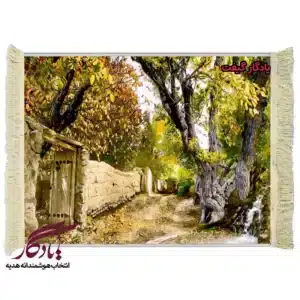 تابلو فرش ماشینی طرح منظره خزان پاییزی کد m40