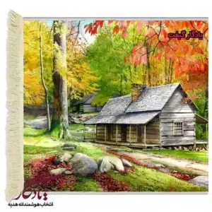 تابلو فرش ماشینی طرح منظره کابین نوح باد کد m48-1