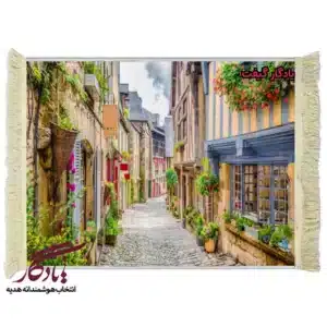 تابلو فرش ماشینی طرح منظره کوچه های پاریس کد m36
