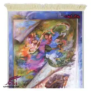 تابلوفرش ماشینی طرح مینیاتور تقویم زندگی کد mi23-1