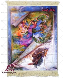 تابلو فرش ماشینی طرح مینیاتور تقویم زندگی کد mi23 - یادگار گیفت