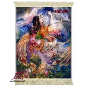 تابلو فرش ماشینی طرح مینیاتور روشنگری کد Mi21