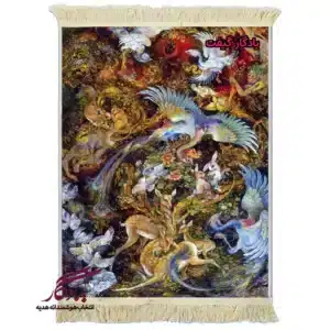 تابلو فرش ماشینی طرح مینیاتور شکوه یادگار کد mi28