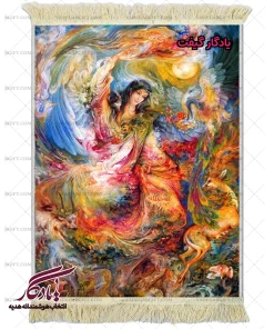 تابلو فرش ماشینی طرح مینیاتور مهرورزی کد mi29 - یادگار گیفت