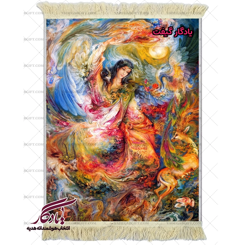 تابلو فرش ماشینی طرح مینیاتور مهرورزی کد mi29 - یادگار گیفت