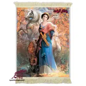 تابلو فرش ماشینی طرح ایرانی تهمینه کد i81