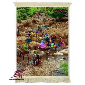 تابلو فرش ماشینی طرح ایرانی مسیر کوچ عشایر کد i92