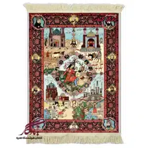 تابلو فرش ماشینی طرح ایرانی چهارفصل کد i86