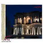 تابلو فرش ماشینی طرح باغ شاهزاده ماهان کد am30