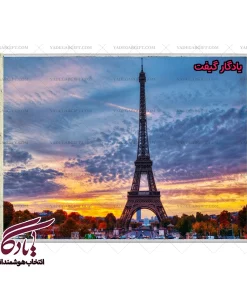 تابلو فرش ماشینی طرح برج ایفل کد am20 | یادگار گیفت