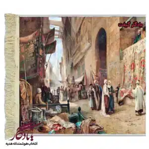 تابلو فرش ماشینی طرح فرانسوی بازار فرش کد f40-1