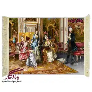 تابلو فرش ماشینی طرح فرانسوی شاعر جوان کد f59