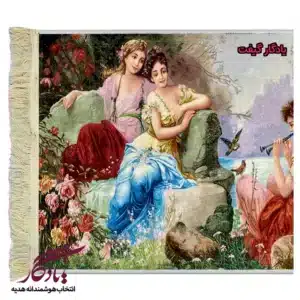 تابلو فرش ماشینی طرح فرانسوی نوای عاشقی کد f38-1