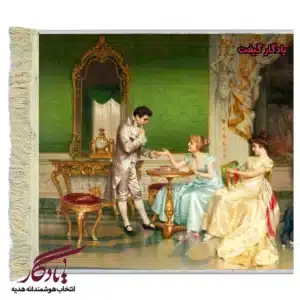 تابلو فرش ماشینی طرح فرانسوی پیشگو کد f50-1