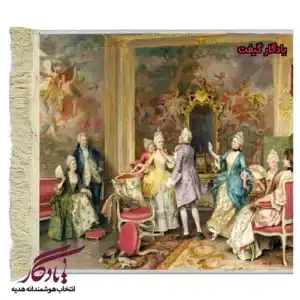 تابلو فرش ماشینی طرح فرانسوی بازی و سرگرمی کد f72-1