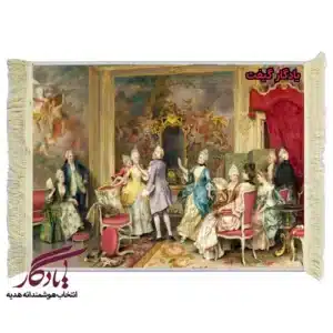 تابلو فرش ماشینی طرح فرانسوی بازی و سرگرمی کد f72